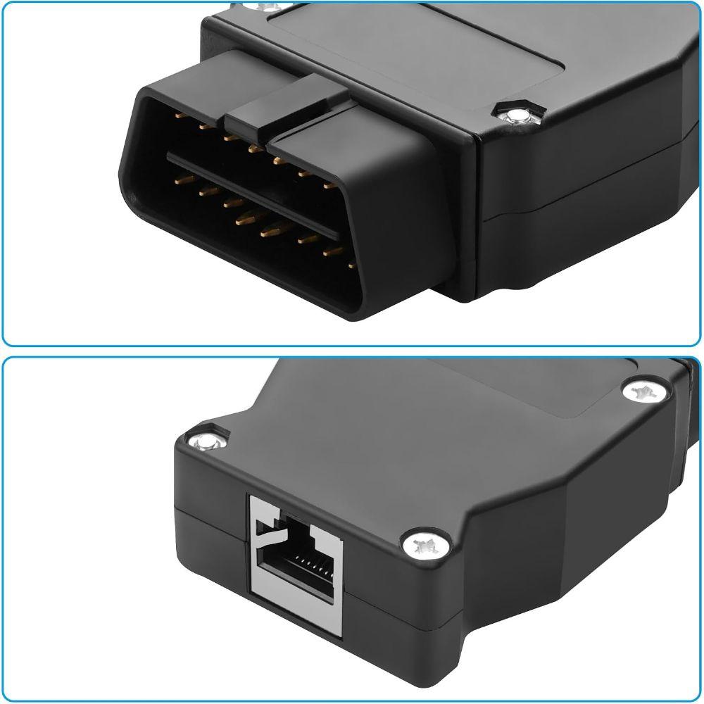 Ethernet to OBD2 ENET Ethernet Adapter 16Pin OBD Connector Plug OBD2 Adapter for BMW ICOM Coding