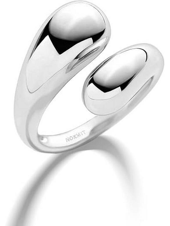 Water Drop Somen Open Ring: Elegant Design with Versatile Charm for Women’s Index Finger – Trendy and Sophisticated