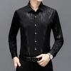 Autumn Men's Business Casual Striped Long Sleeve Men's