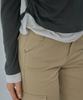 WAARFORWOMAN W1154 D-Ring Cargo Bootcut Pants_Beige