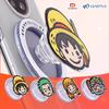 1pc Official ONE PIECE Aigehede Series Phone Stand Blind Box Strong Magnetic Adsorption / Airbag Shock Absorption for Gifts.
