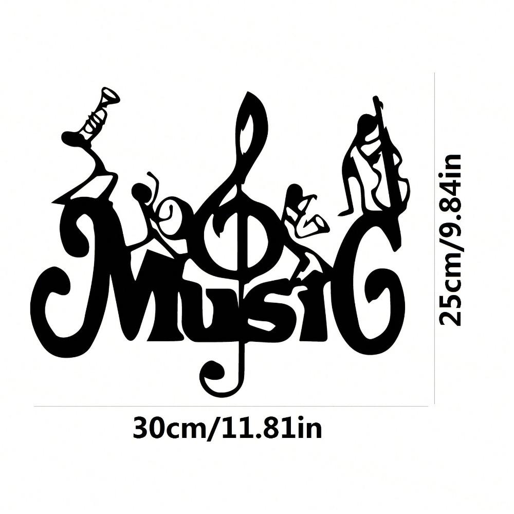 

Metal Music Note Wall Decor Elegant Indoor Outdoor Sculpture Gift for Music Lovers TY9628