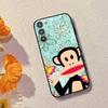 P-Paul F-Frank Fashion Phone Case For Samsung Galaxy A73,A72,A71,A70,A53,A52,A51,Soft Silicone Black Cover