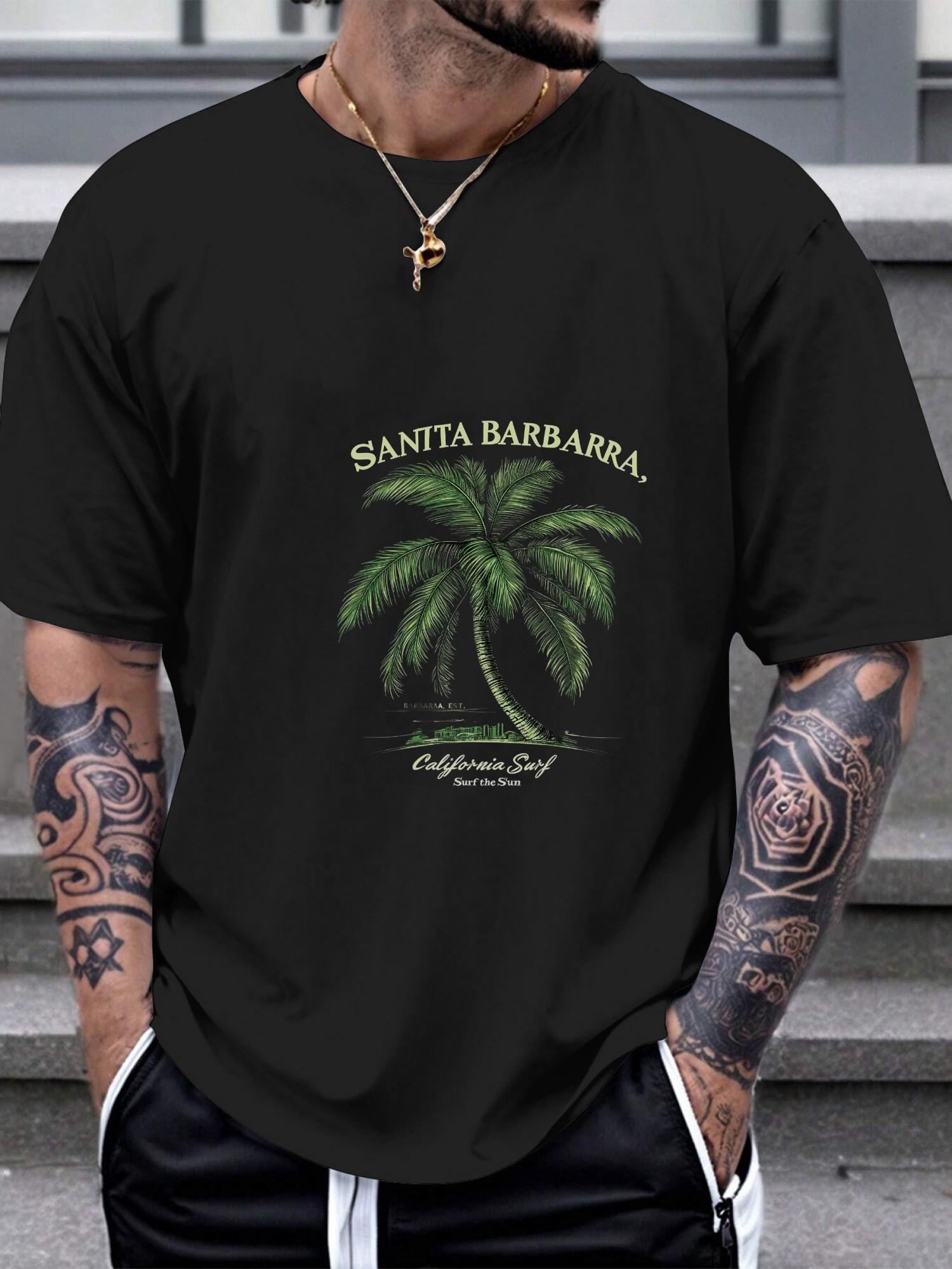 1pc Palm Tree Vintage California Surf the Sun T-shirt XL