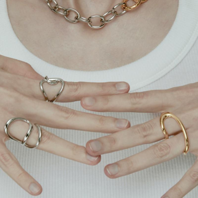 J.Gracelet Double Line Ring