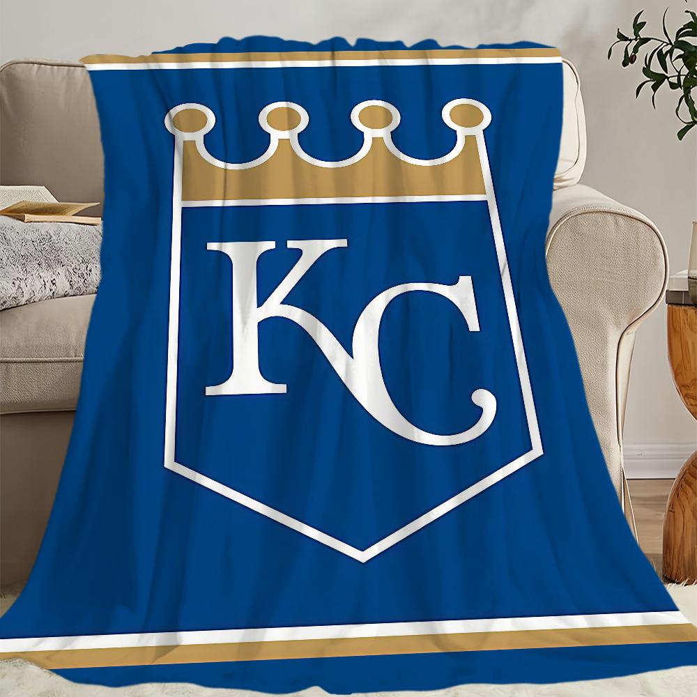 K-Kansas City R-Royals Baseball Blanket Blanket for Couch Sofa Travel Home Hiking Picni Bed Beding Flannel Blanket birthday gift