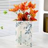 European Ceramic Book Vase Creative High-end Flower Arrangement Container Living Room Office Desktop Book Vase Home Decoration