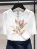 (Asian Size) cute letter 90s T shirt Print Women's Top O-neck Short Sleeve T-shirts Fashion Female Casual Clothing Graphic Tee