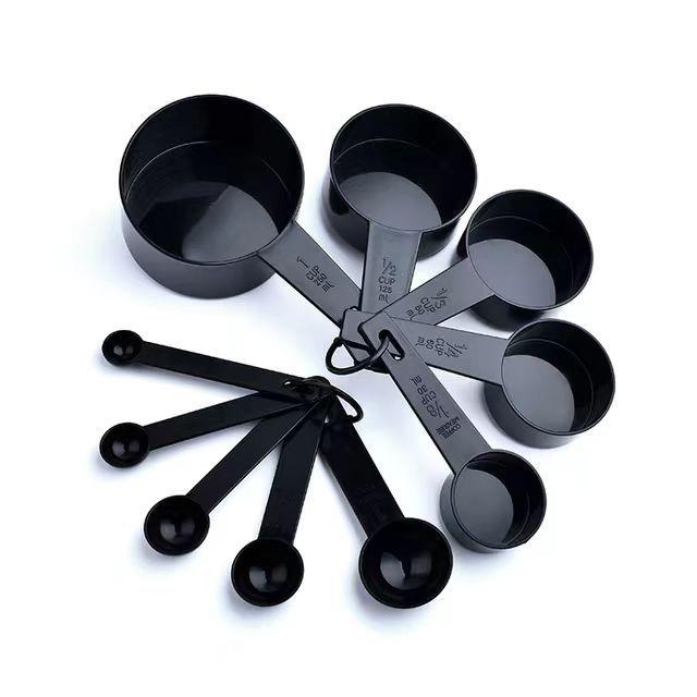5/10pcs Set Plastic Measuring Spoon Measuring Cup with Scale Kitchen Flour Weighing Powder Sugar Scoop Teaspoon Measuring Tools
