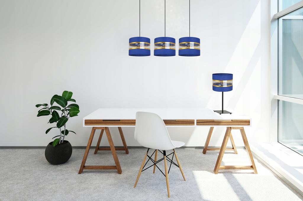 Night Table Lamp, Elegant Gold Lampshade, 20 Cm