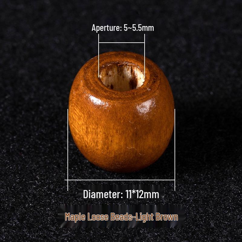 Mărgele Rotunde din Lemn Colorat pentru Bijuterii DIY - Mărgele Libere cu Orificiu Mare