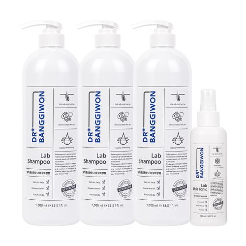 Lab Hair Loss Shampoo 1000ml (3 bottles) + Hair Tonic 150ml