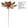 Metal Garden Bird Bath Rustic Feeder with Stake, Iron Stake Water Easy Assembly Outdoor Bowl, Weather-Resistant Drinking Station for Yard Patio Decor