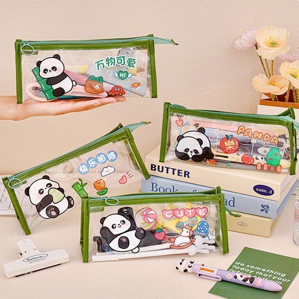 

Large Capacity Pencil Case Green Pencil Box Simple Pen Bag Student
