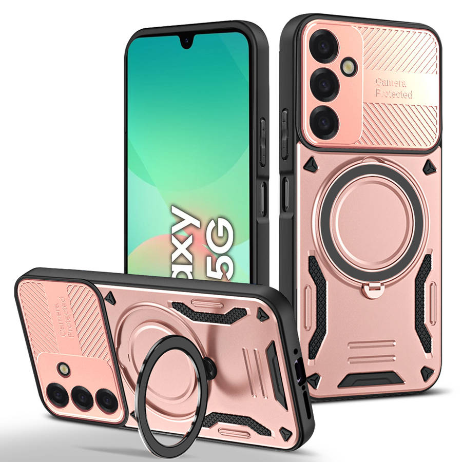 Armor Shockproof Stand Case For Samsung Galaxy A17 5G A55 A56 A36 A15 A14 A16 A35 A33 A26 A13 A25 A07 A06 S24 S25 S26 M12 A37 A57 Holder Phone Cover