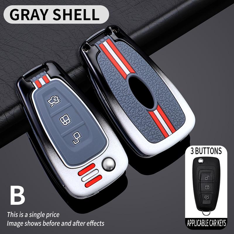 Car Key Case Cover for Ford Focus Mk2 Mk3 2 3 Kuga Edge Ranger Mondeo S Max C Max 2008 2009 2010 2011 2012 2013 2014 2015 2016