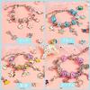 Sitengle accessory kit bracelet making 66-piece set stylish charm bead play birthday Christmas gift (blue)