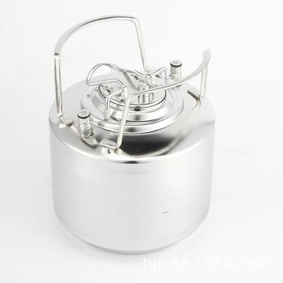 Barril de Cerveza Casera de Gran Capacidad 6L Cubo de Vino de Acero Inoxidable Barril Portátil con Cierre de Bola de Acero