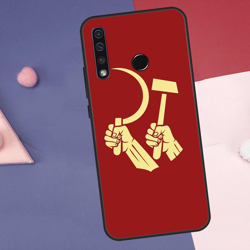 Soviet Union USSR Flag Case For Huawei Nova Y72 Y73 Y70 Y90 Y60 Y61 Y91 12s 12i 11i 8i 9 10 SE P30 P40 Lite P60 Pro