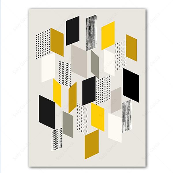 

Креативные абстрактные геометрические квадраты, художественные постеры и принты, скандинавские настенные художественные картины для домашнего интерьера, декоративная живопись на холсте 21*30cm