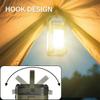 Portable Solar Camping Light Foldable Outdoor LED Hanging Tent Lamp Type-C Rechargeable Torch Power Bank LED Flashlight Lantern