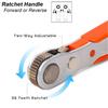 Right Angle Ratchet Wrench Screwdriver Socket Nut Set Metric Screw Driver Bit 1/4 Hexagon Handle Drive Torx Slot Hand Tool 90