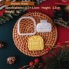 Plastic Biscuit Molds Cookie Embossing Moulds Christmas Patterned Cookie Cutters Baking Tools Plastic Baking Accessories