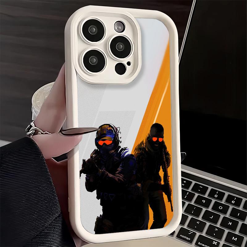 Phone Case for iPhone 17 Air 16E 15 16 Pro Max Counter Strike Cs Go Cover 14 Plus 13 12 Mini Soft Shell Silicone Fundas