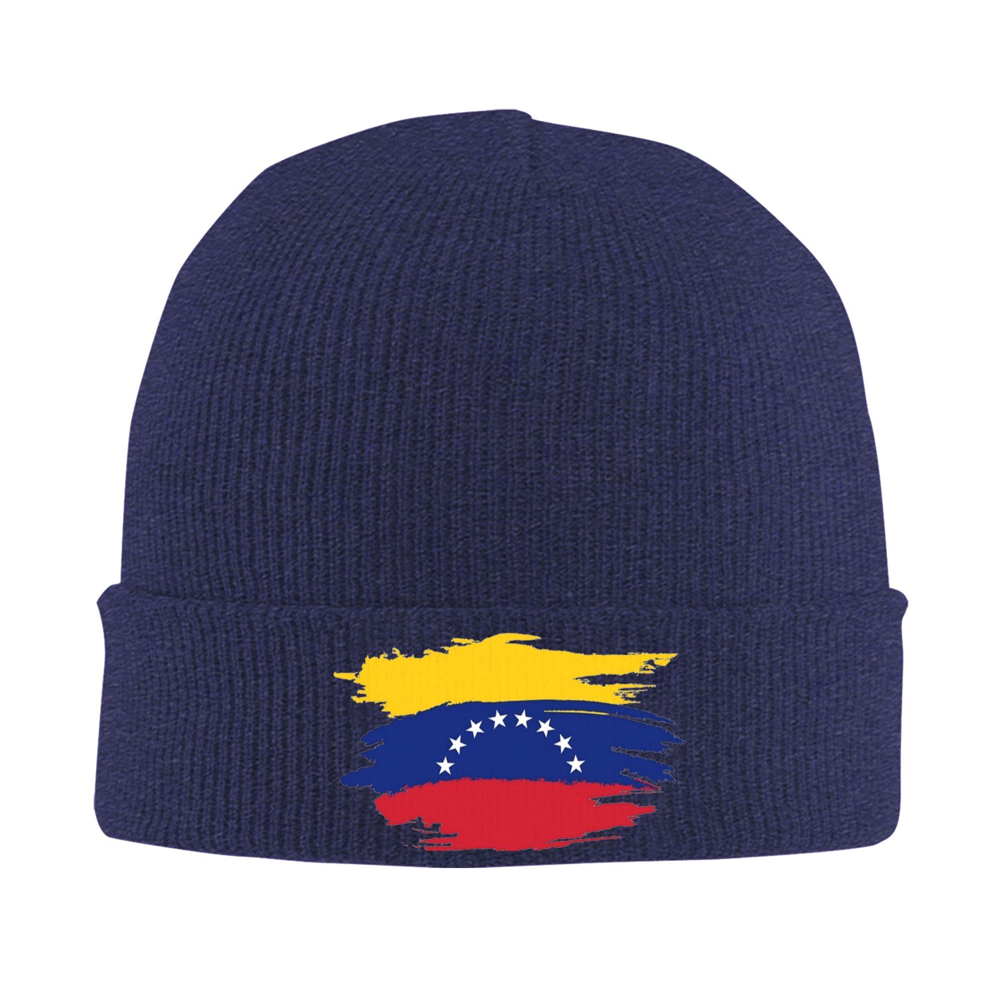 

Torn Broken Venezuela Flag-Venezuelan Beanie Hats Knitted Hat Unisex Casual Head Wrap Caps Spring Outdoor Sport Bonnet Hats One Size