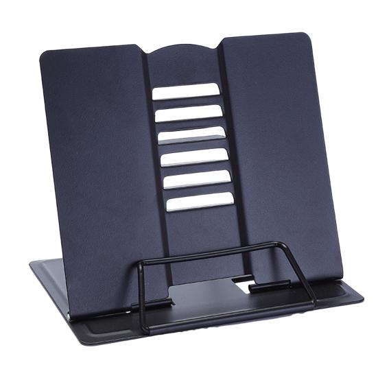 

Подставка для книги, регулируемый угол наклона, высокая устойчивость, нескользящая складная настольная подставка для кулинарной книги без помощи рук, кронштейн для книги чёрный