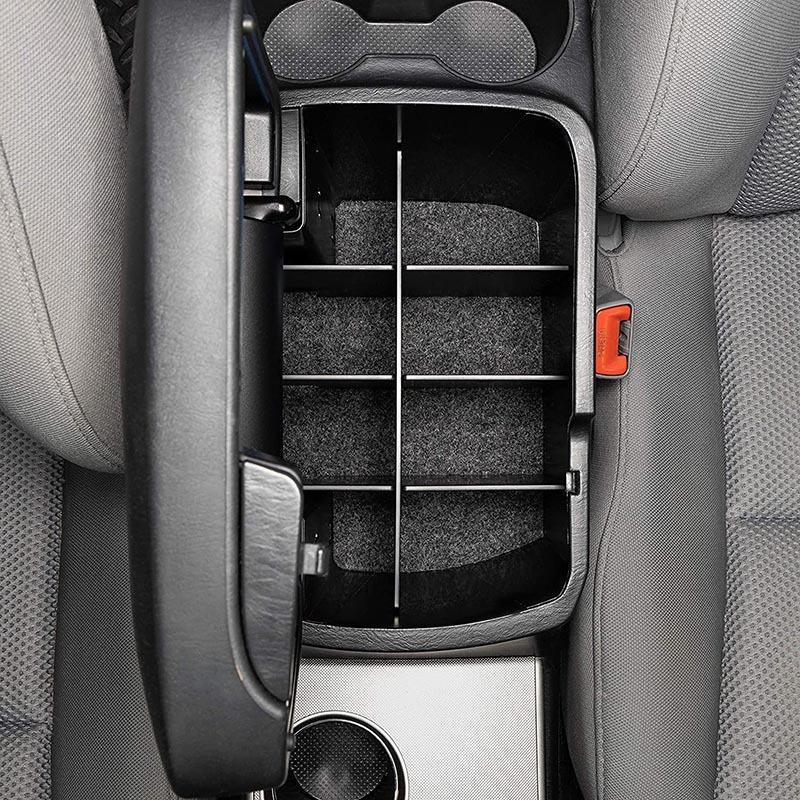 

Center Console Dividers Organizer for Toyota Tacoma 2005-2015 2nd Gen Accessories, ert Armrest Box Secondary Storage Tray