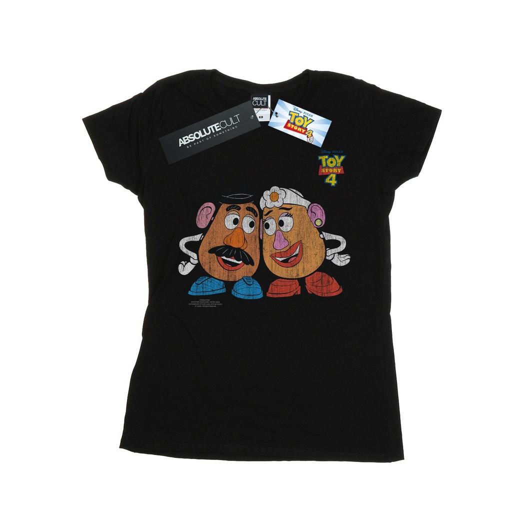 Disney Womens/Ladies Toy Story 4 Mr And Mrs Potato Head Cotton T-Shirt