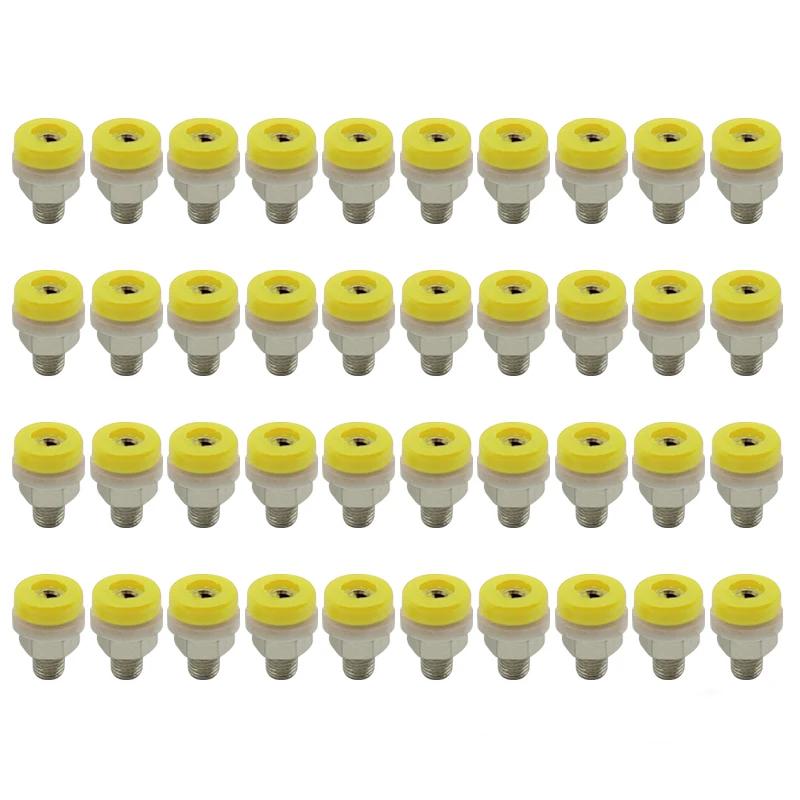 40pcs 2mm Banana Plug Socket Binding Post Nut Banana Plug Jack Electrical Connector Terminal Test Hole DIY Parts