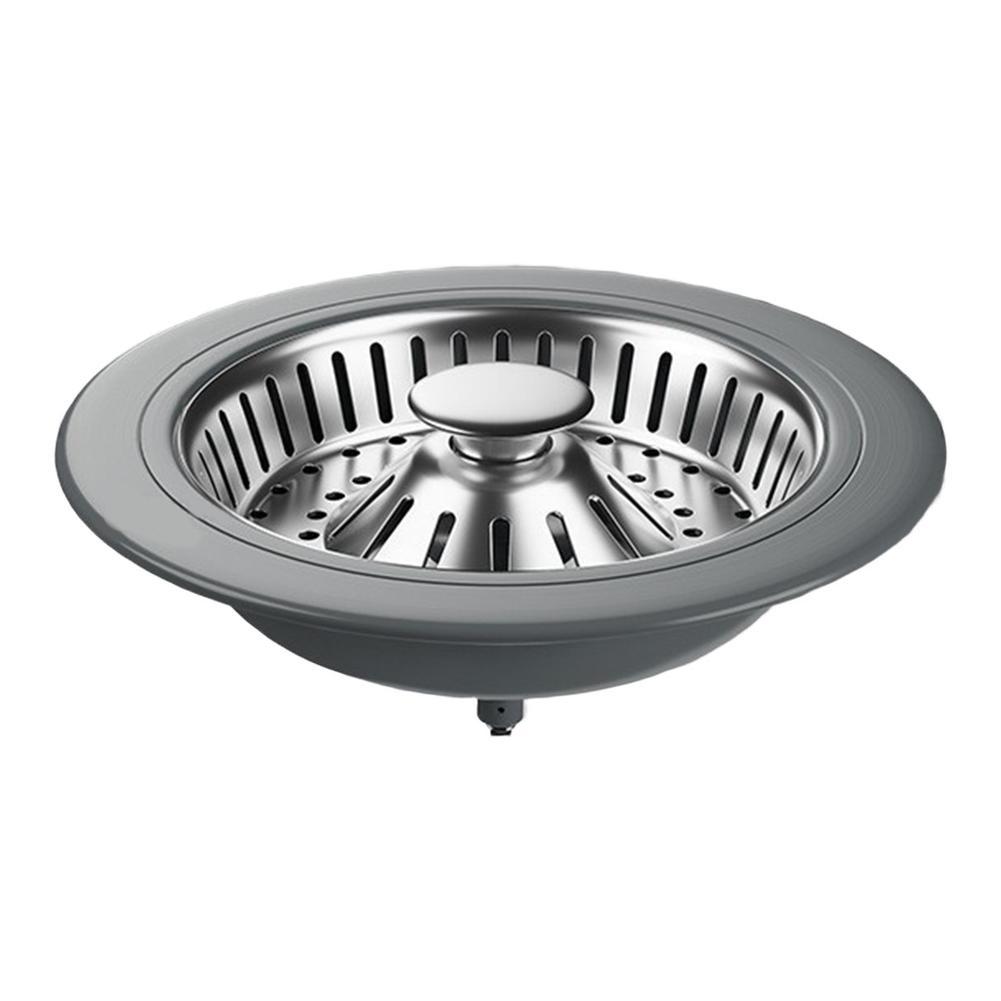 

Sink Drain Strainer Stainless Steel 3in1 Fine Mesh Filter Efficient for Clogging Fits Most Kitchen and Bathroom Sinks