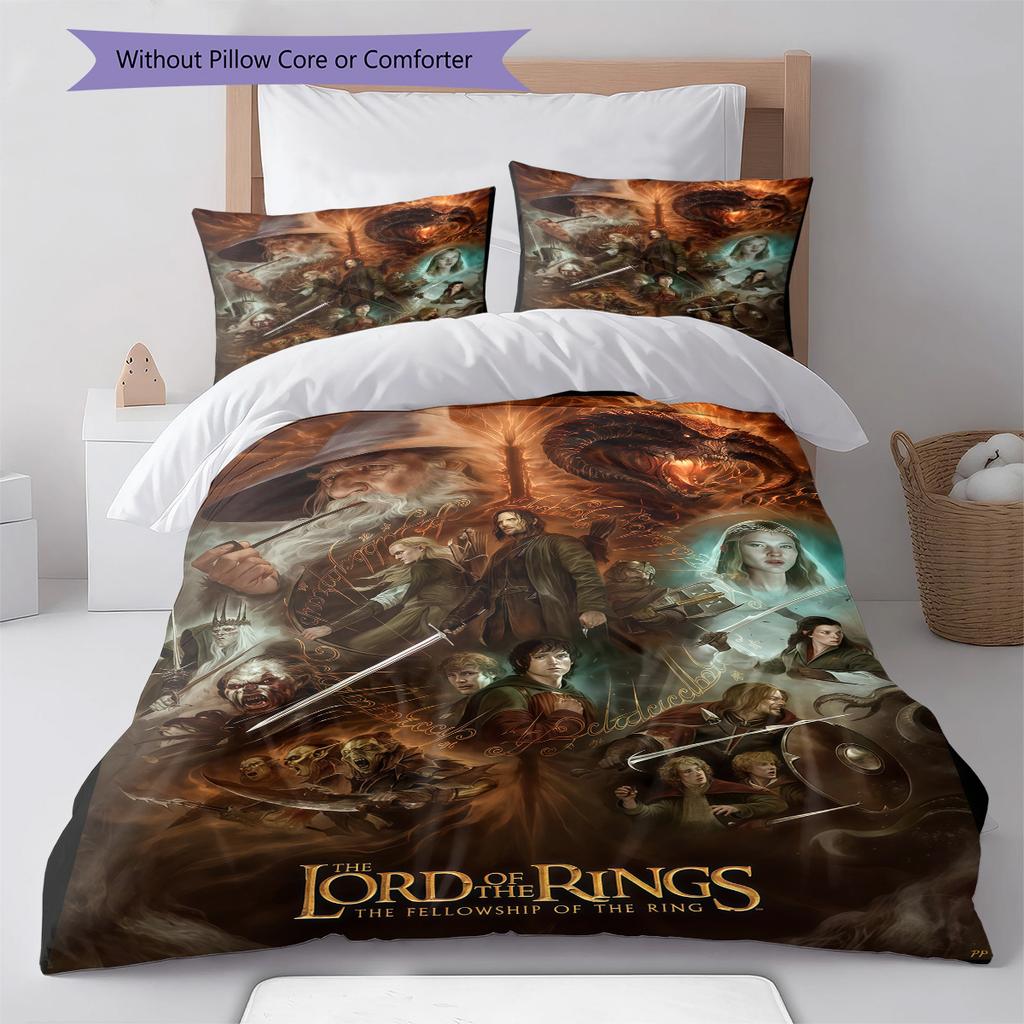 Classic Movies  Pattern Bedding Quilt Set Quilt Cover Pillowcase Home Decoration Birthday Gift (1 * Duvet Cover + 2 * Pillowcase, Without Core)