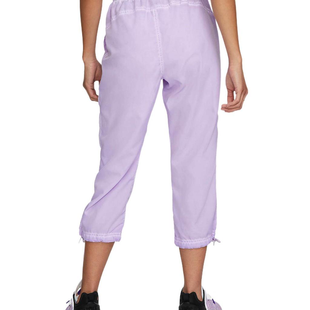 Nike Dri-FIT Solid Quick-Dry Loose Sports Casual Pants Women Bottoms Pink Purple DH7657-530
