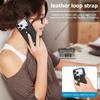 For iPhone 17 Pro Case PU Leather+TPU Hidden Card Holder Drop-proof Phone Cover with Kickstand