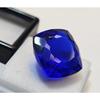 Blue Tanzanite Natural 20+ Ct Cushion Cut Fabulous Certified Loose Gemstone