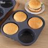 High-Temperature Resistant Silicone Burger and Bread Mold with Perforations