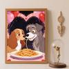 Disney Kit Pictură cu Diamante Lady & Tramp Clasic Decor Casă Meșteșug Idee Cadou Perfect Diamond Art