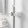 Plastic Mop Clip Hanging Mop Broom Holder Bathroom Hook Mop Storage Clips Rack  Wall Mounted