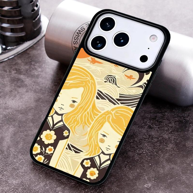 Japanese Surfers soft Phone Case for iPhone 17 16 15 Pro Max Air 14 13 12 11 Plus Shockproof Cover