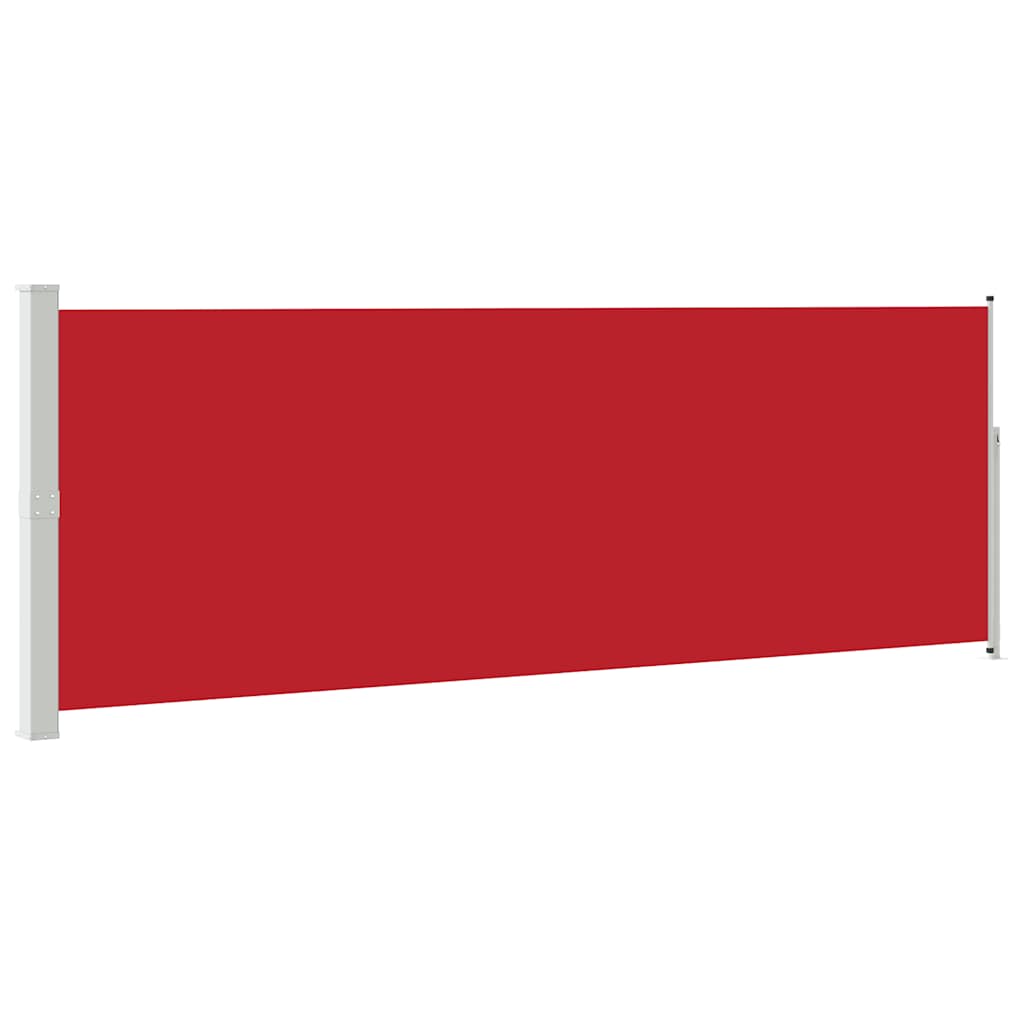 vidaXL Ausziehbare Seitenmarkise 160x500 cm Rot