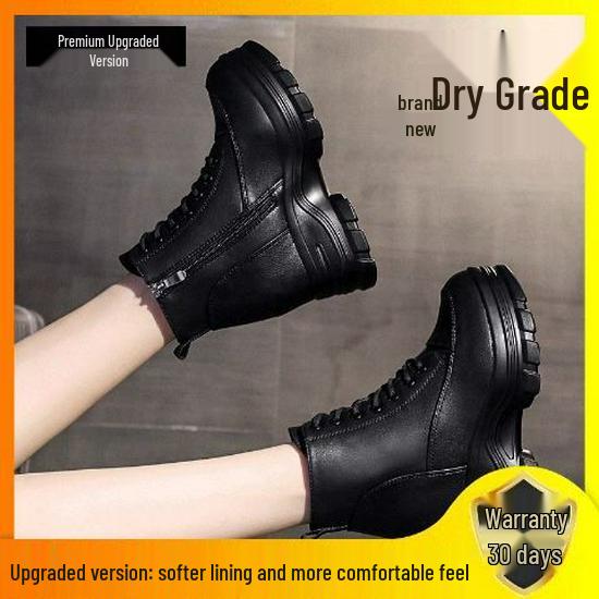 

Thick-Sole Martin Boots for Women: Stylish, Height-Boosting Ankle Shoes for Autumn & Winter (Men s Size Available) 35