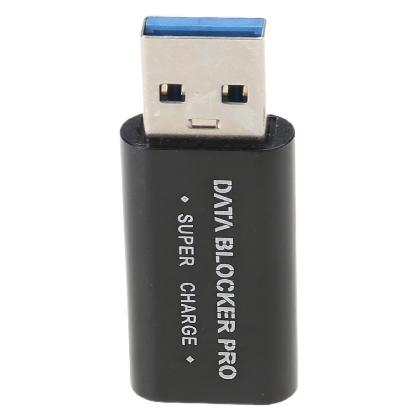 

USB-блокиратор данных для безопасной зарядки, алюминиевый, поддержка быстрой зарядки, USB-A - USB-A, блокировщик данных