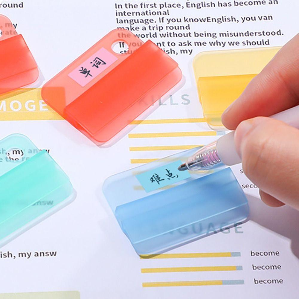 Candy Color Index Clip Plastic Letter Paper Label Clip File Classification Clamp Student