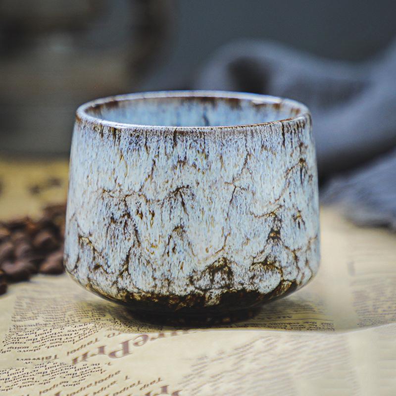 120ml Horký prodej High-end Speciální Unikátní La Hua Keramický Kávový Šálek Vintage Porcelán Glazovaný Kung Fu Hrnky Pro Domov a Kancelář