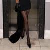 Kave Zwart 20D Doorzichtige Panty Dames Sexy Skinny Achternaad Kous Vrouwelijke Streetwear Feest Panty
