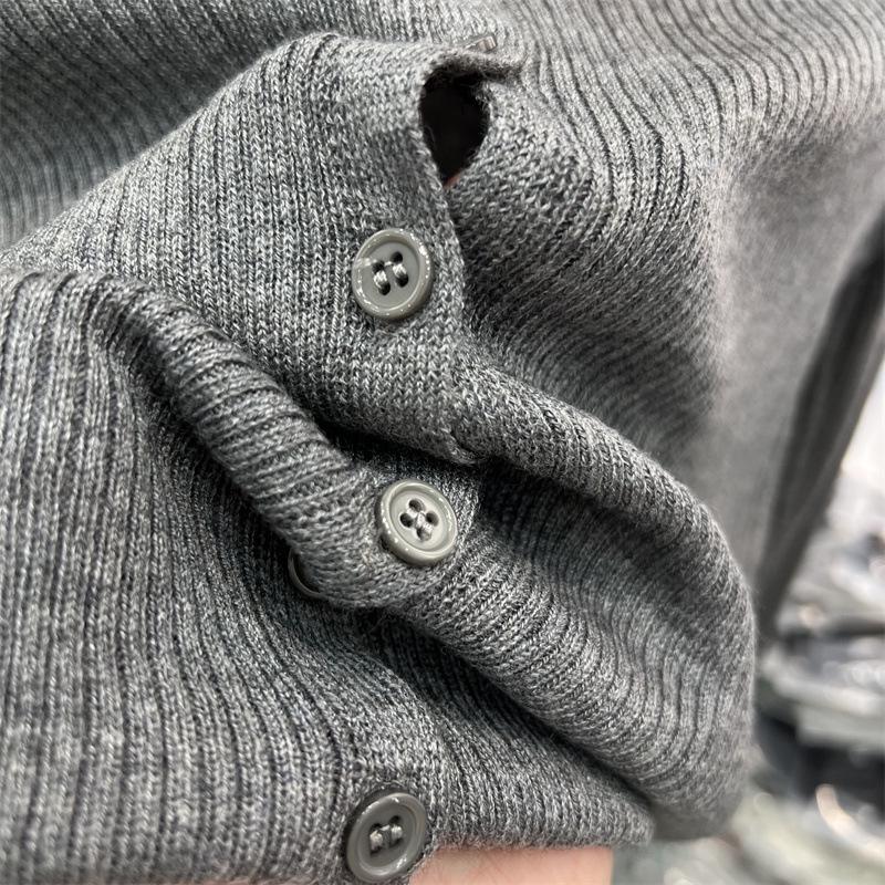 2024 Women's Lightweight Wool Knit Cardigan: Soft, Long Sleeve Sun Protection for Spring/Summer