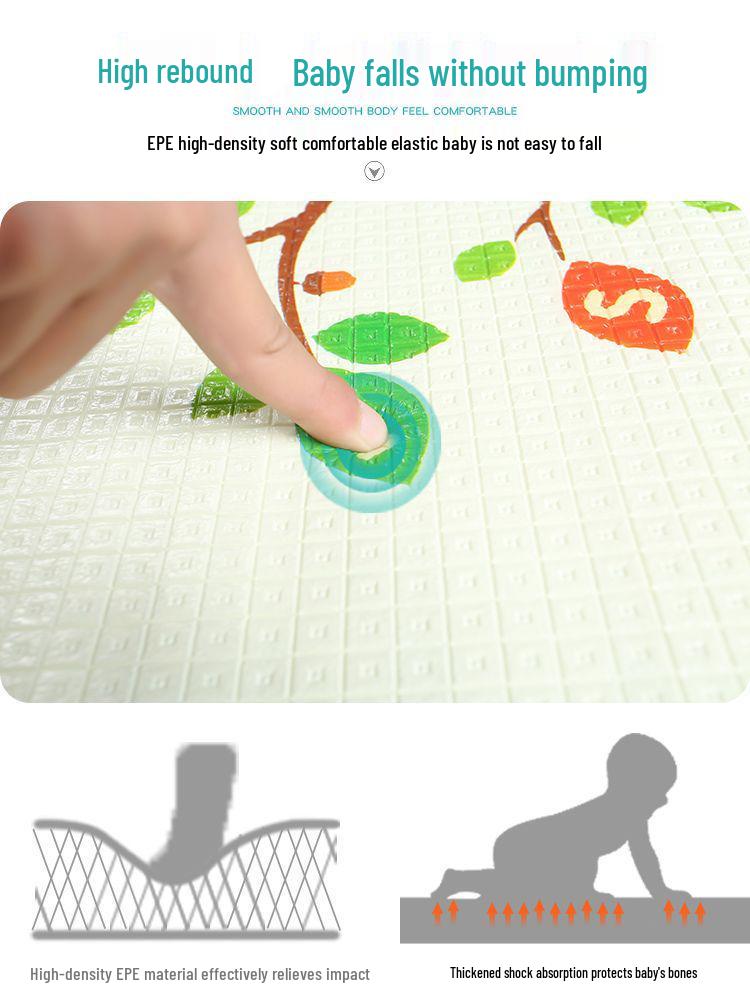 Thickened Waterproof Foam Baby Crawling Mat - Cold-Proof, Anti-Fall, Indoor/Outdoor Use